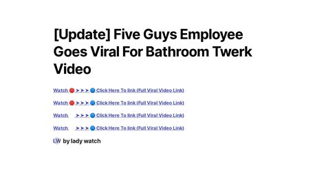 five guys employee twerking in bathroom|five guys bathroom dancing.